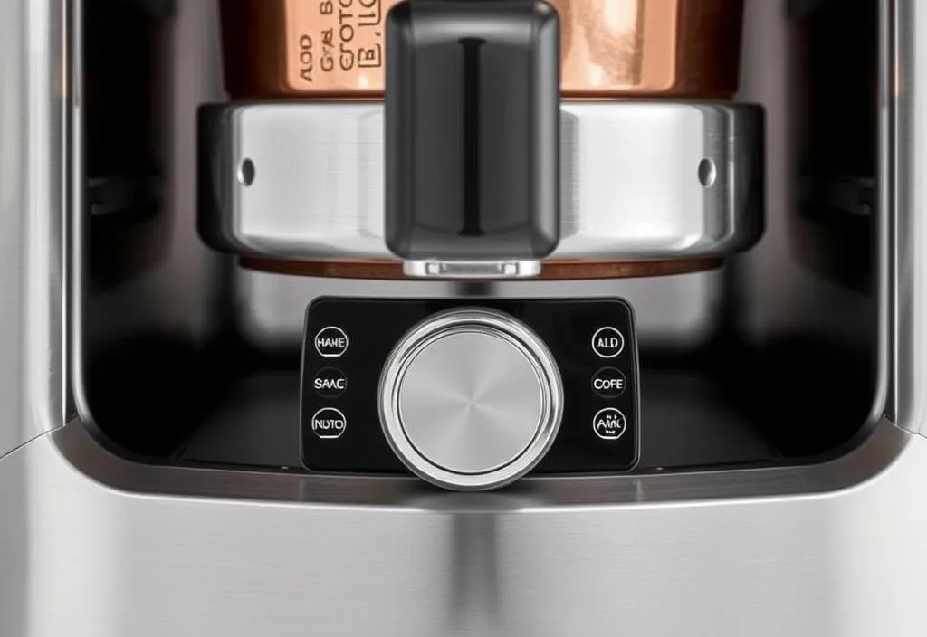 A high-quality image of the Breville Oracle Touch's stainless steel body and copper boiler.