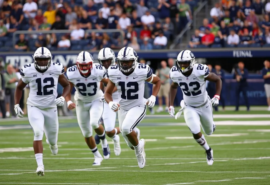 A photo of the Penn State Nittany Lions team in action