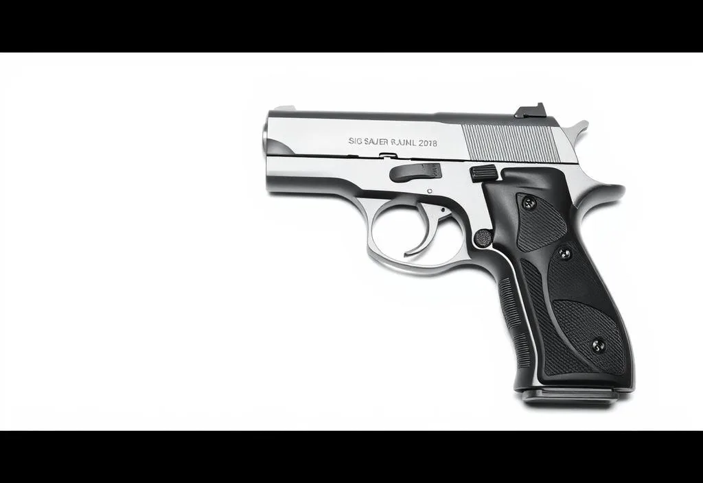 Sig Sauer P238 on a White Background