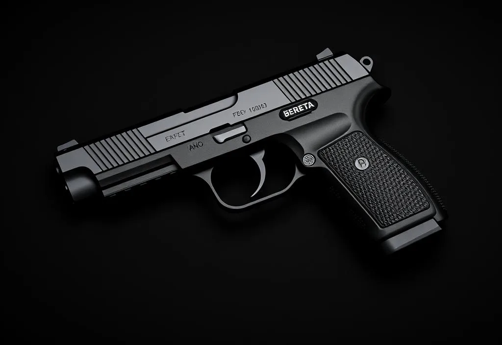 Beretta Nano on a Black Background