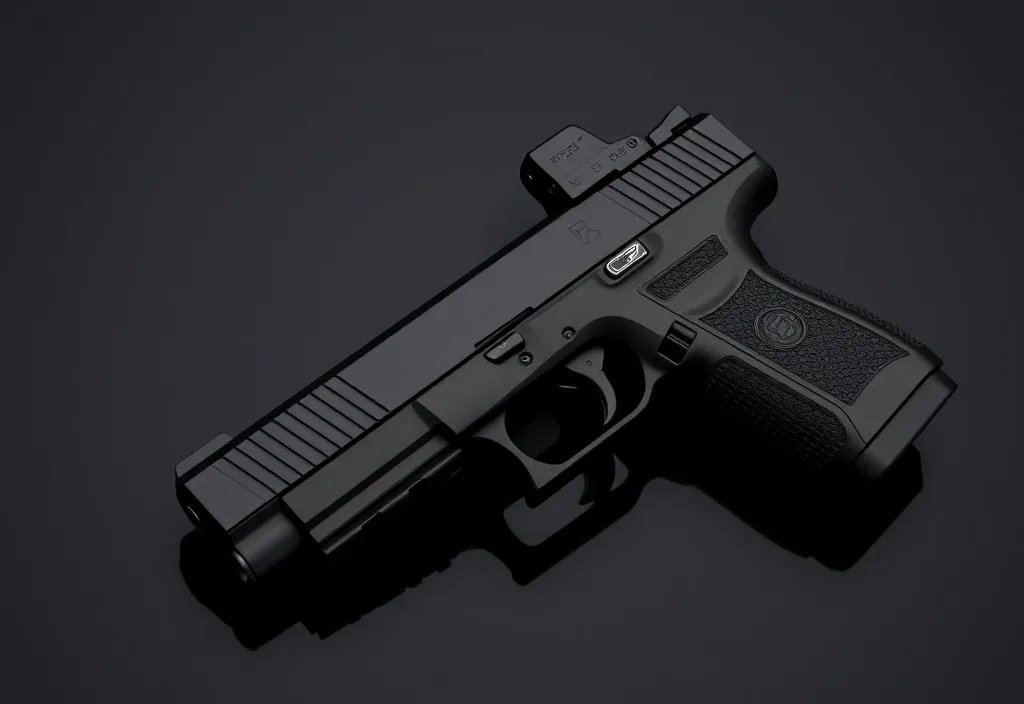 CZ P-10 on a Black Background