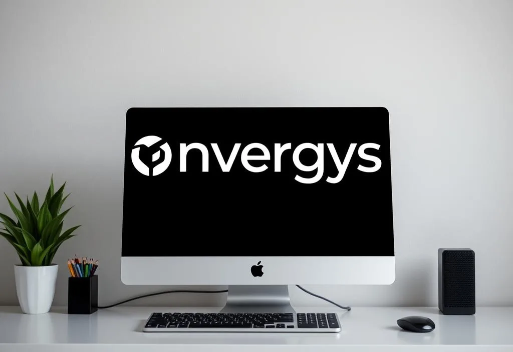 Convergys logo on a computer