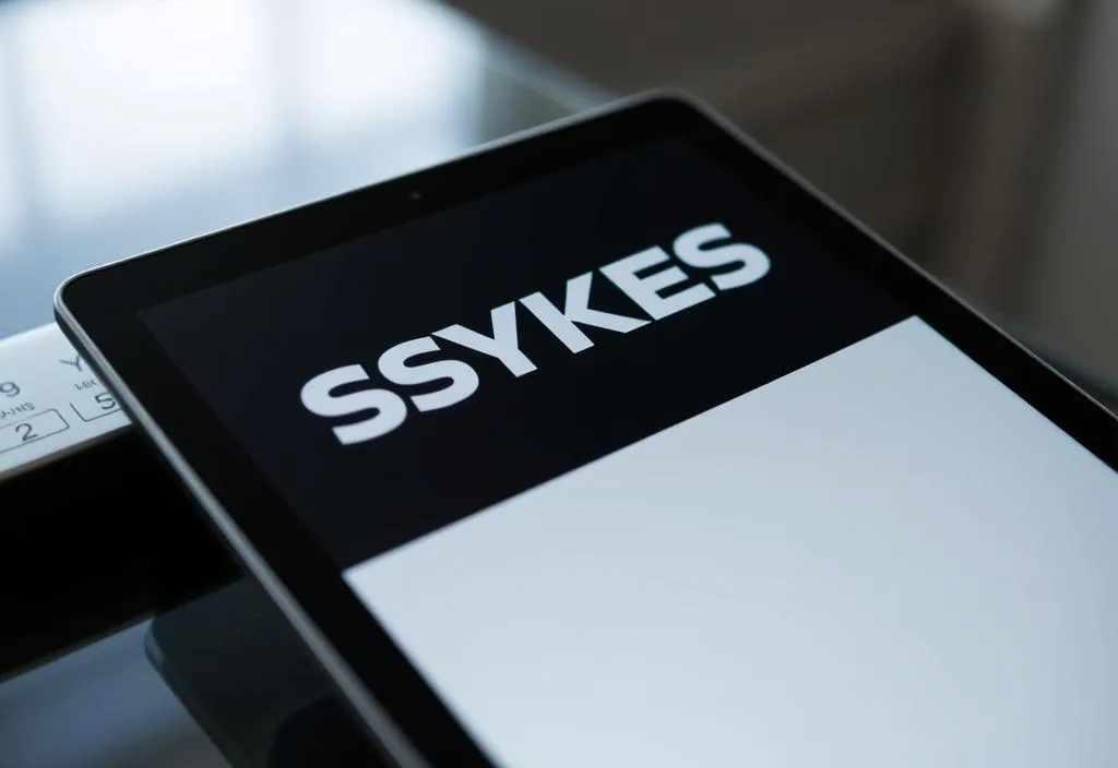 SYKES logo on a tablet