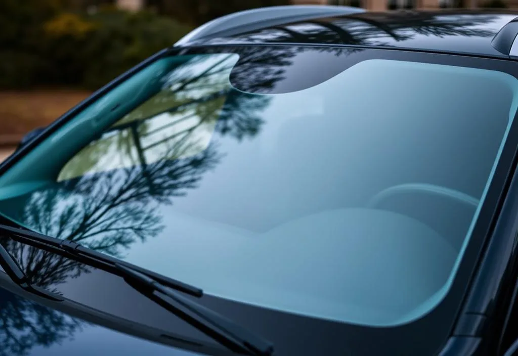 A pair of Bosch Icon windshield wipers on a car