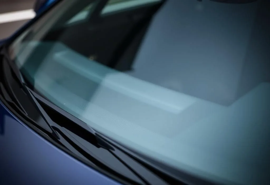 A pair of Michelin Stealth Ultra windshield wipers on a car