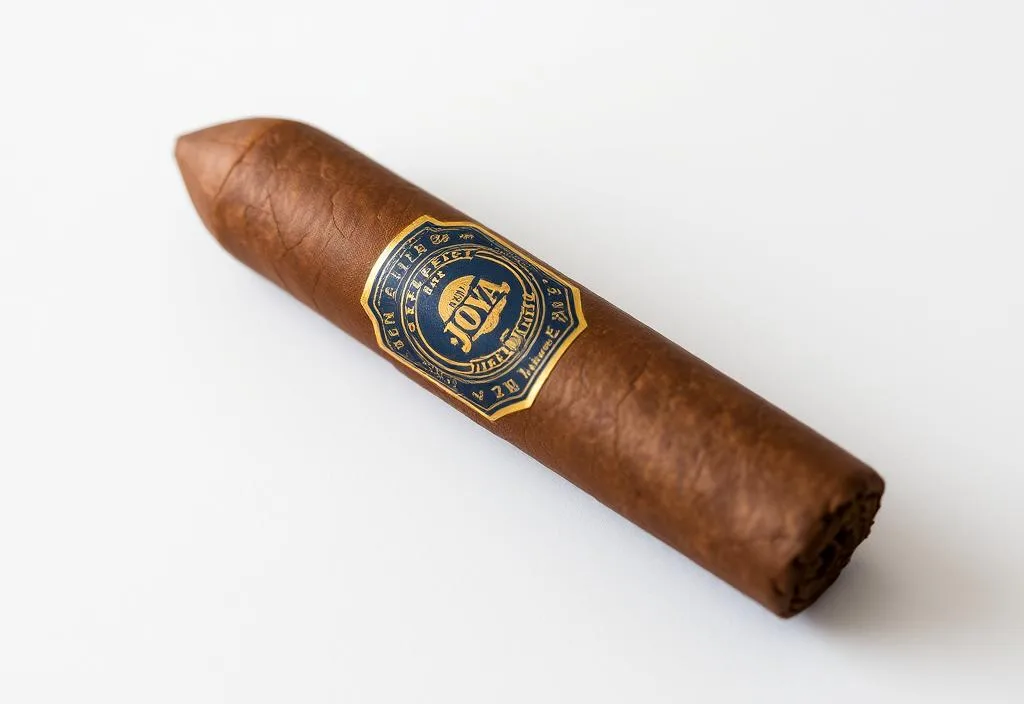 A beautifully crafted Joya de Nicaragua Antaño cigar with a rich, earthy wrapper