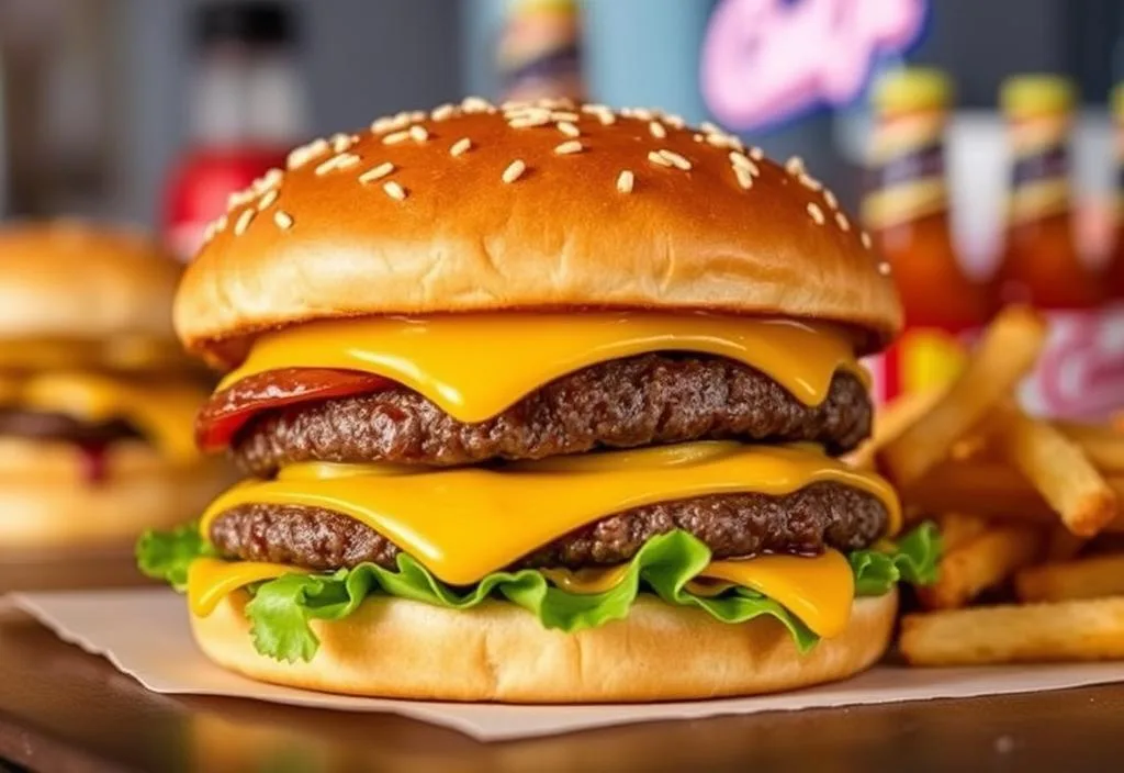 A shot of a Carl's Jr. Star Burger