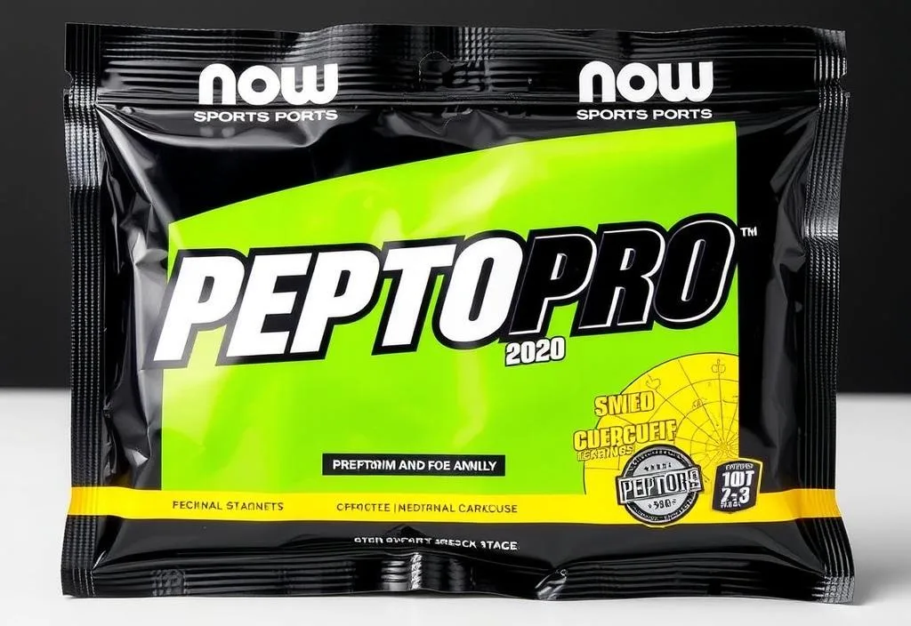 A pack of NOW Sports Peptopro