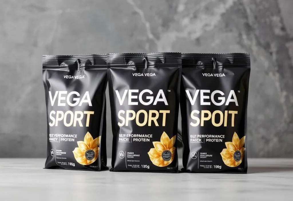 A pack of Vega Sport Performance Protein