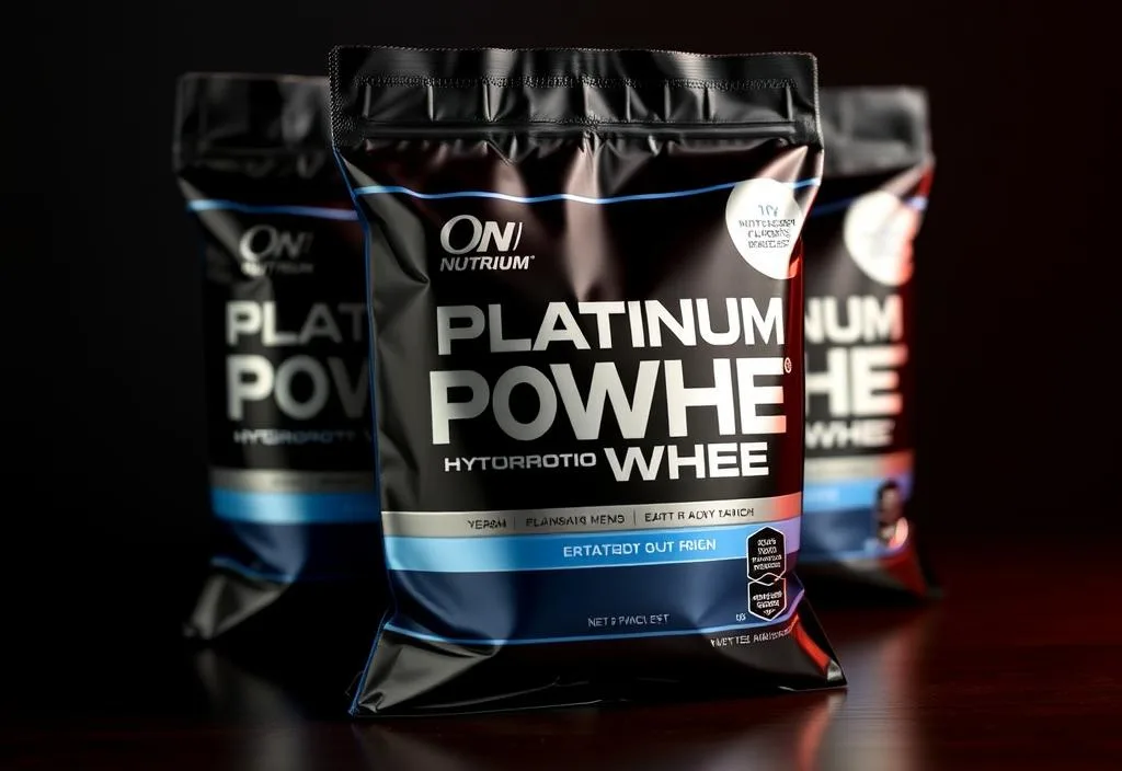 A pack of Optimum Nutrition Platinum HydroWhey