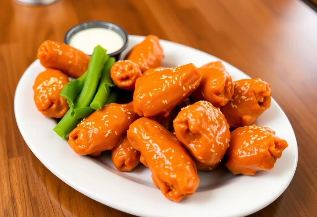 A plate of Hooters' classic buffalo wings