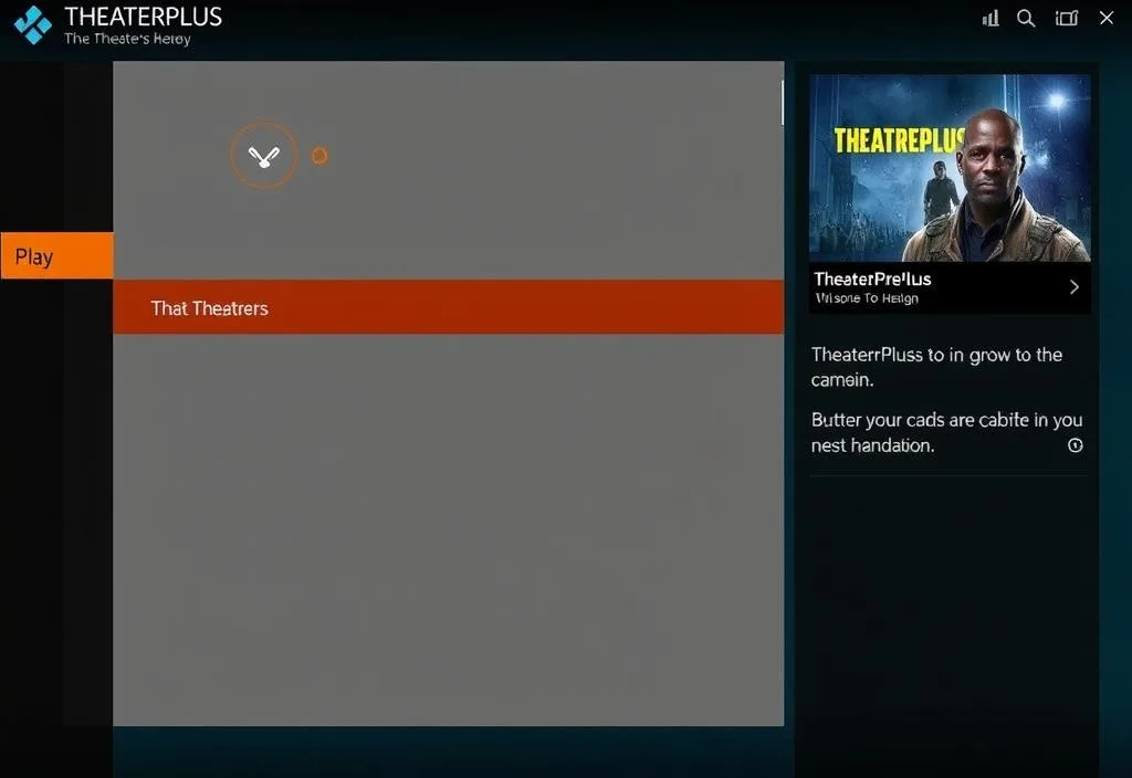 A screenshot of the TheaterPlus Kodi build