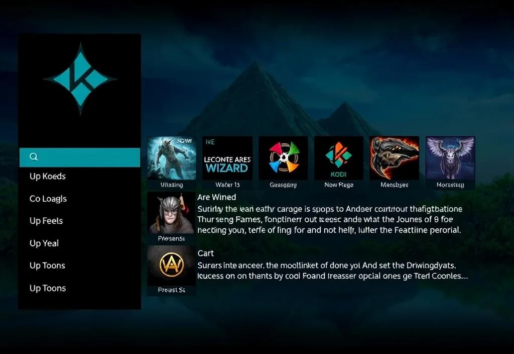 A screenshot of the Ares Wizard Kodi build