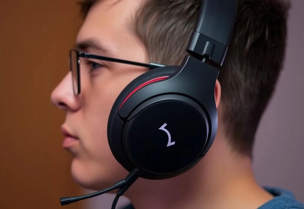 HyperX Gaming Headset with a person wearing them