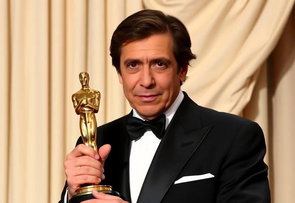 Al Pacino holding an Oscar