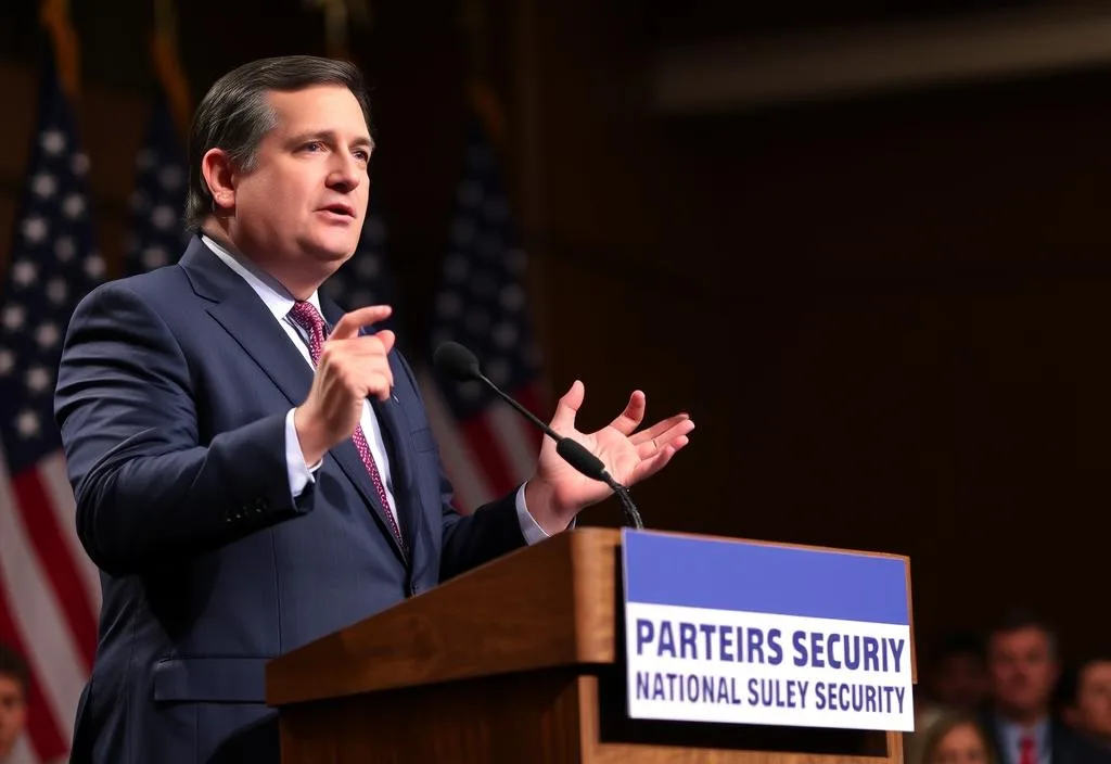 Ted Cruz speaking about national security