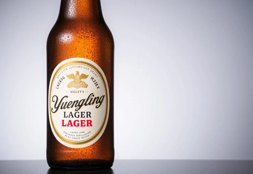 A bottle of Yuengling lager beer