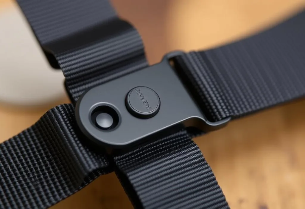 A close-up of a Radians velcro strap's adjustable mechanism