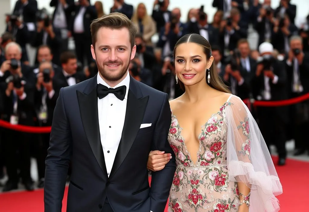 Liam Payne and Maya Henry walking the red carpet at Cannes