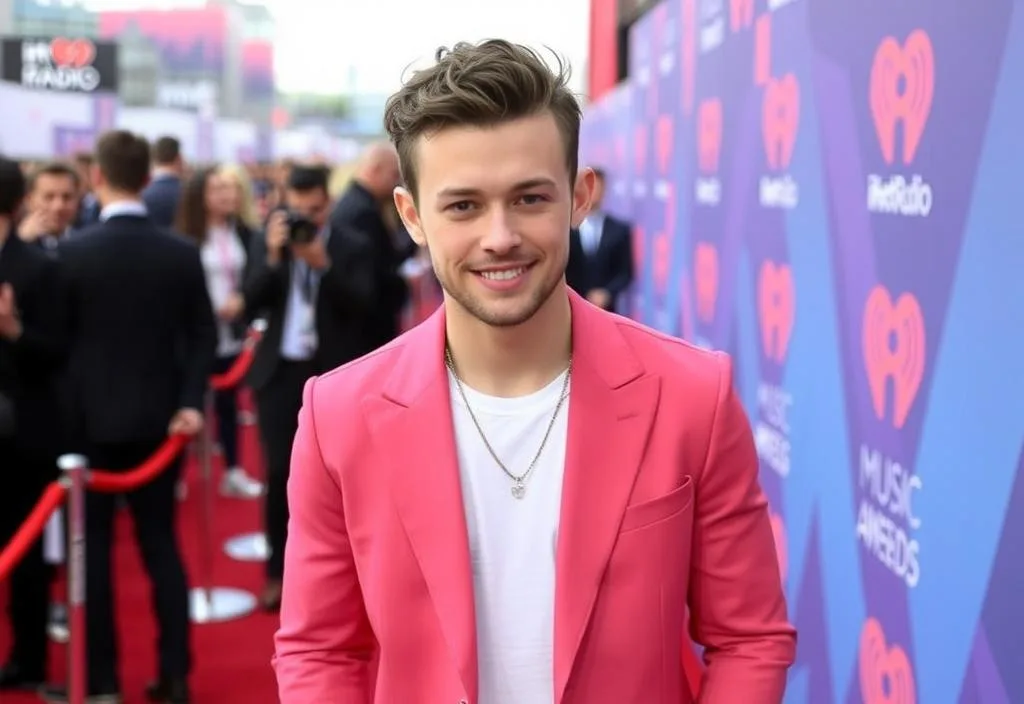 Liam Payne walking the red carpet at the iHeartRadio Music Awards