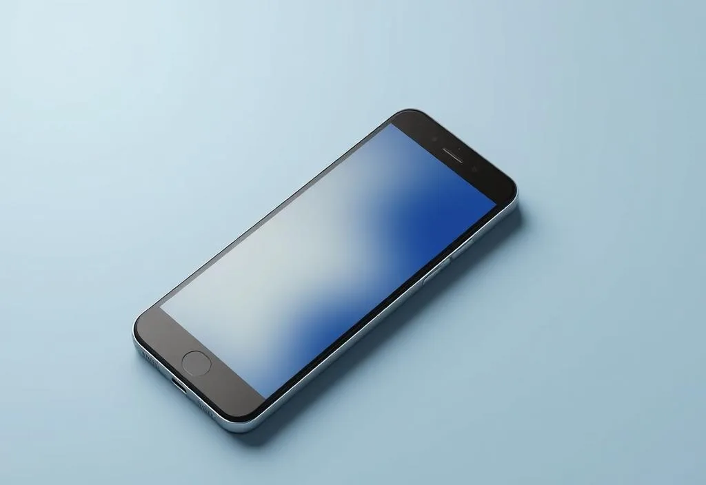 A smartphone with a running app open